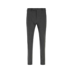 Pt Torino Men Dark Grey Stretch Wool Pant